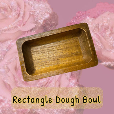 Rectangle Wooden Dough Bowl