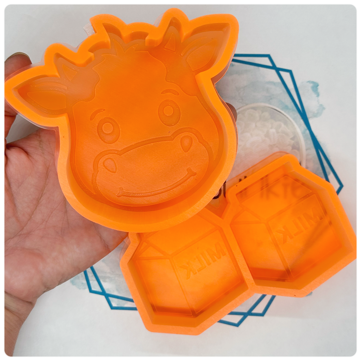 Cow & Milk Carton Freshie Mold (SET) – The Freshie Junkie, LLC