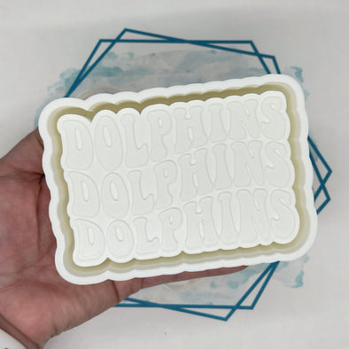*NEW RELEASE* Dolphins Retro Font Freshie Mold