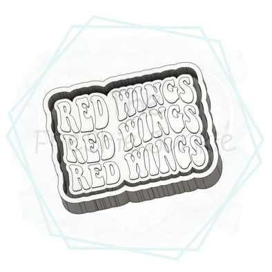 *NEW RELEASE* Red Wings Retro Font Freshie Mold