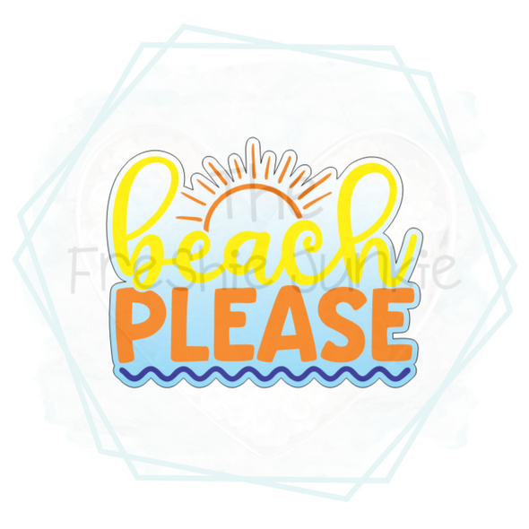 Beach Please Freshie Mold