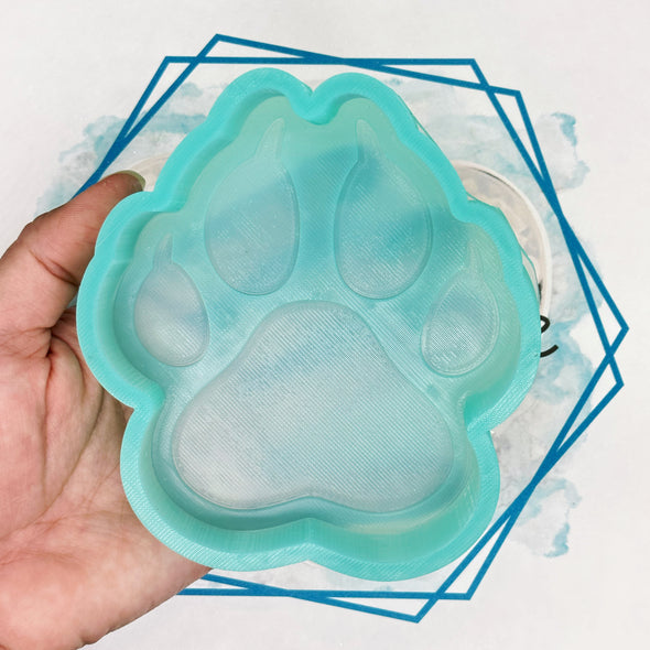 Paw Print with Claws (Mascot) Freshie Mold