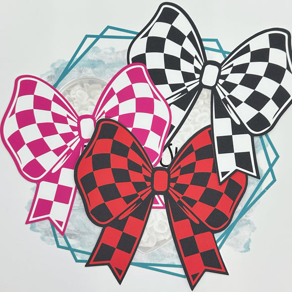 Checkered Bow Style Cardstock Grab Bag