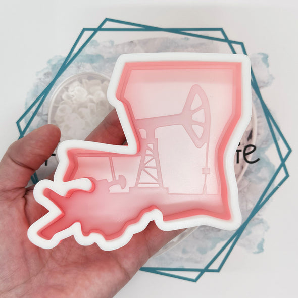 Louisiana Pumpjack Freshie Mold