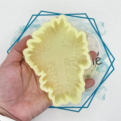 *NEW RELEASE* Floral Cross Freshie Mold