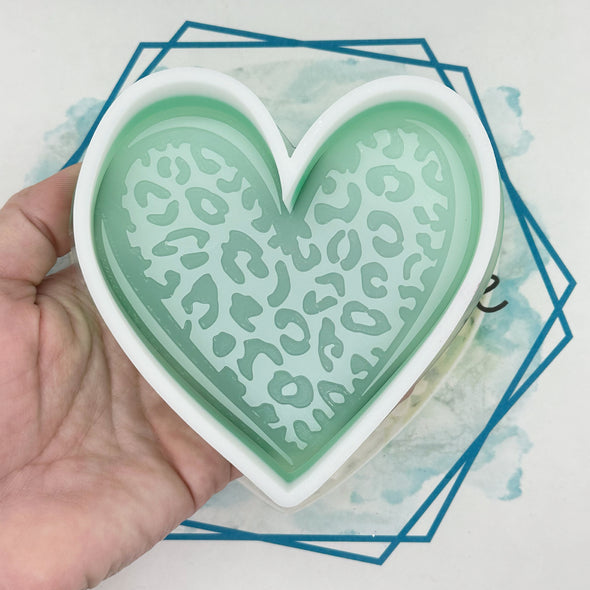 Leopard Heart Freshie Mold