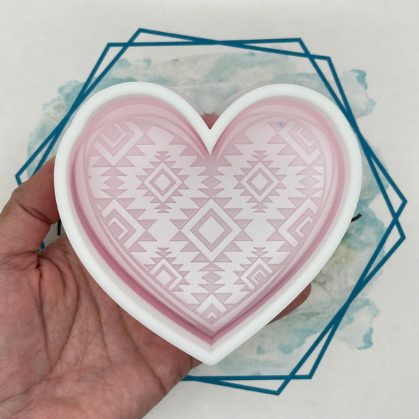 Aztec Heart Freshie Mold