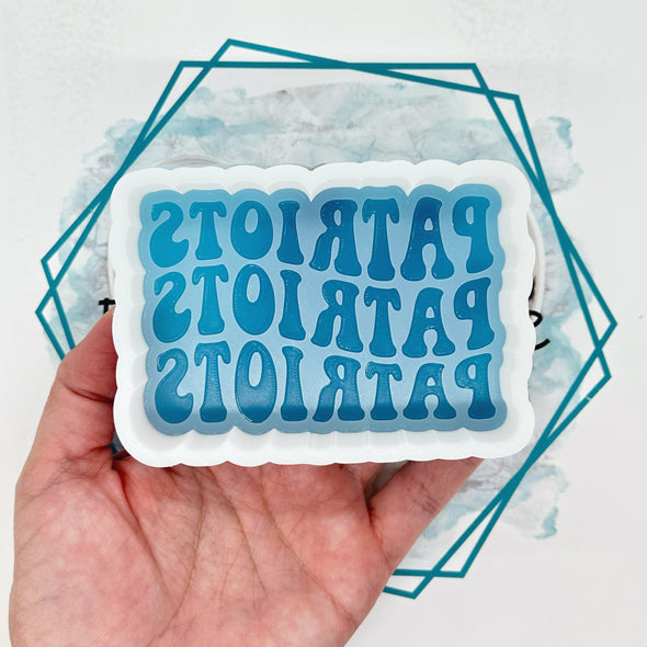 Patriots Retro Font Freshie Mold