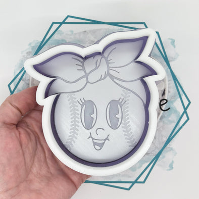 Cute Baseball Girl Freshie Mold