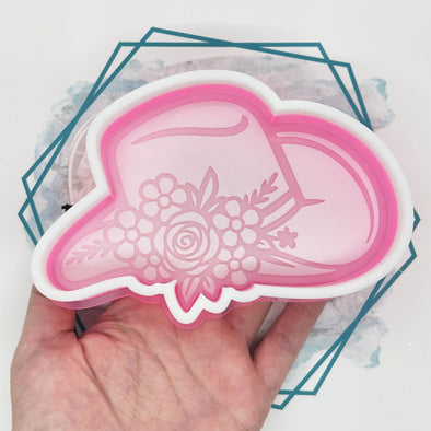 Floral Cowgirl Hat Freshie Mold