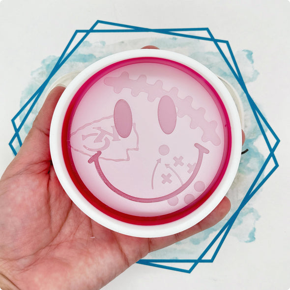 *NEW RELEASE* Chiefs Smiley Face Freshie Mold (ORIGINAL DESIGN)