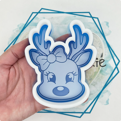 Girl Reindeer Freshie Mold