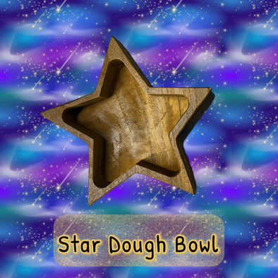 *NEW RELEASE* Star Wooden Dough Bowl