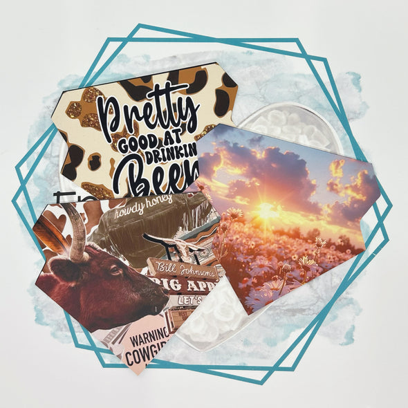 Western Stone Diamond Frame Cardstock Grab Bag