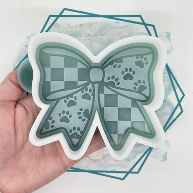 *NEW RELEASE* Paw Print Bow Freshie Mold