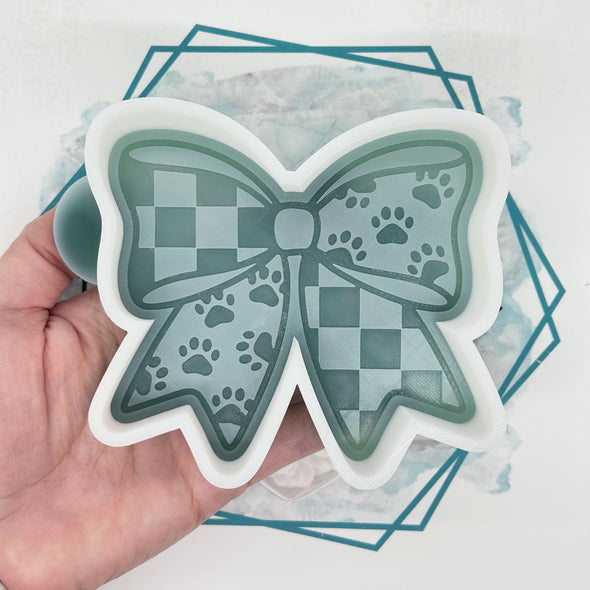 *NEW RELEASE* Paw Print Bow Freshie Mold