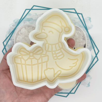 *NEW RELEASE* Christmas Goose with Present Freshie Mold