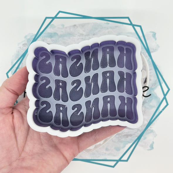 Kansas Retro Font Freshie Mold