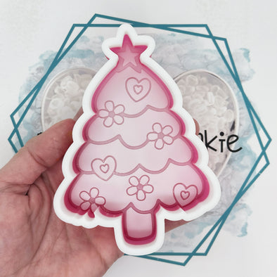 Floral Christmas Tree Freshie Mold