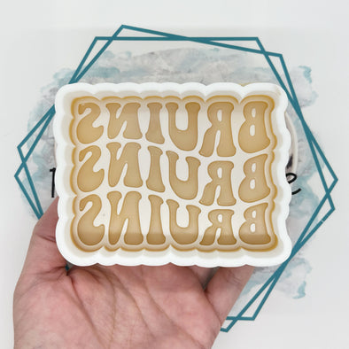 Bruins Retro Font Freshie Mold