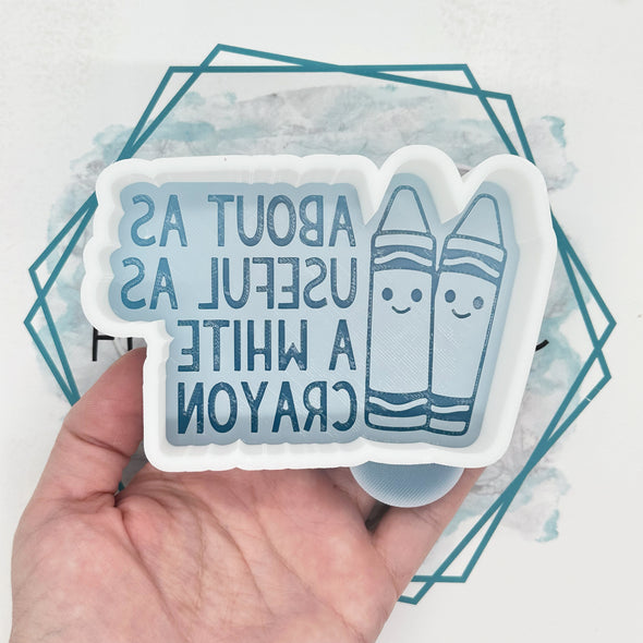 *NEW RELEASE* White Crayon Freshie Mold