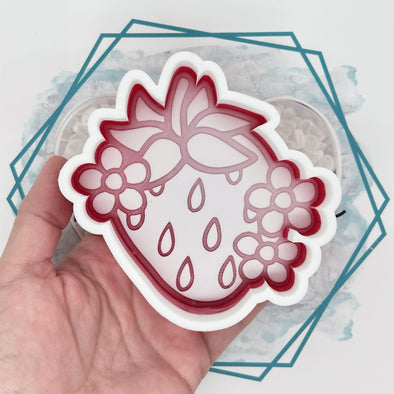 *NEW RELEASE* Strawberry with Flowers Freshie Mold