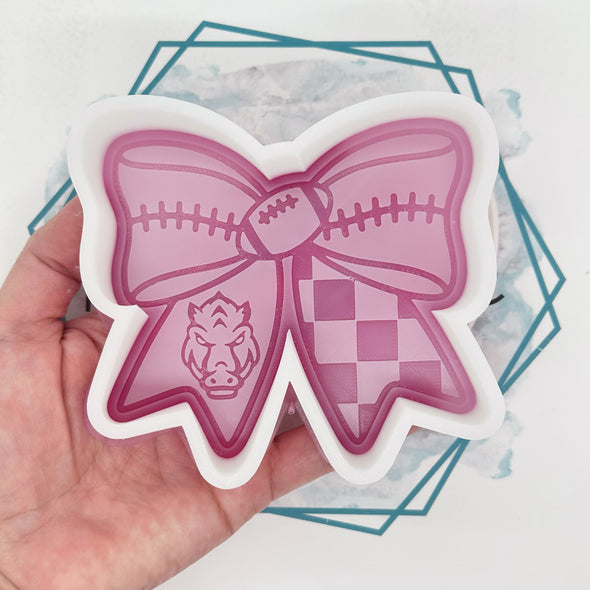 *NEW RELEASE* Football Bow (Team Logos) Freshie Mold