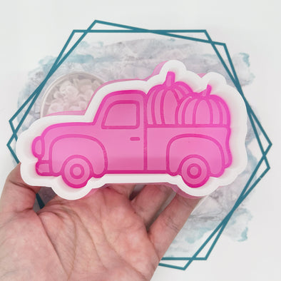 *NEW RELEASE* Truck with Pumpkins (side view) Freshie Mold