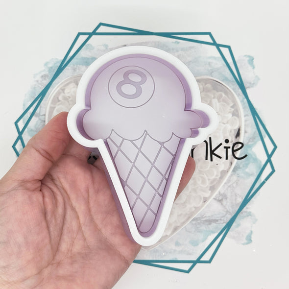 *NEW RELEASE* 8 Ball Cone Freshie Mold