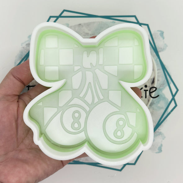 *NEW RELEASE* Checkered Coquette 8 Ball Cherries Freshie Mold