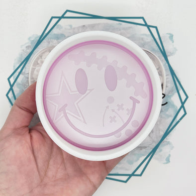 Cowboys Smiley Face Freshie Mold (ORIGINAL DESIGN)