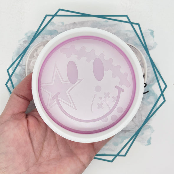 Cowboys Smiley Face Freshie Mold (ORIGINAL DESIGN)