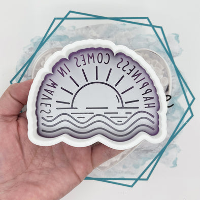 *NEW RELEASE* Happiness Comes in Waves Freshie Mold