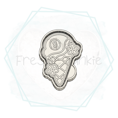 *NEW RELEASE* 8 Ball Ice Cream Cone Freshie Mold