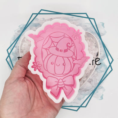 *NEW RELEASE* Coquette Witchy Pumpkin Frame Freshie Mold