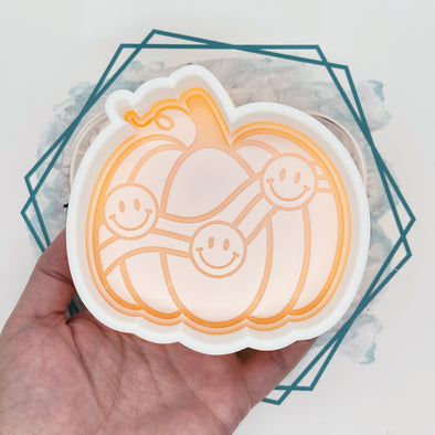*NEW RELEASE* Groovy Pumpkin with Smileys Freshie Mold