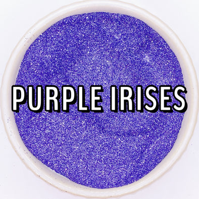 Purple Irises Glitter