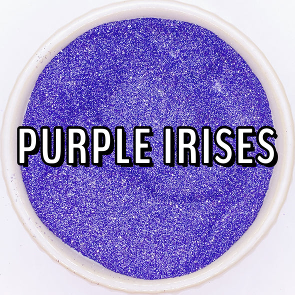 Purple Irises Glitter