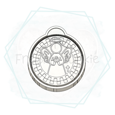 *NEW RELEASE* Angel - Checkered Round Freshie Mold