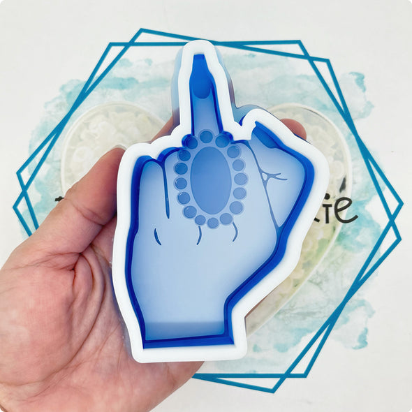 Western Middle Finger Freshie Mold