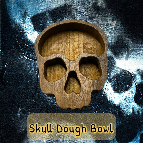 *NEW RELEASE* Skull Wooden Dough Bowl