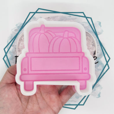 *NEW RELEASE* Truck with Pumpkins (back view) Freshie Mold