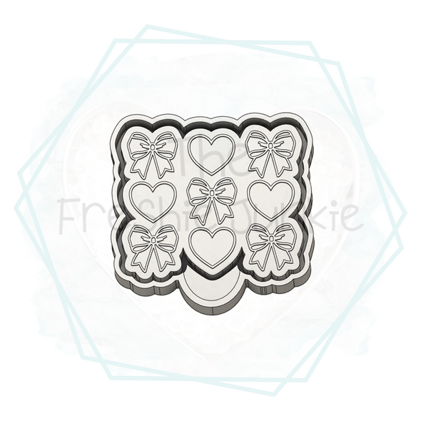 *NEW RELEASE* Bow & Heart Stack Freshie Mold