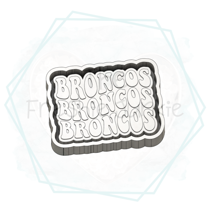 *NEW RELEASE* Broncos Retro Font Freshie Mold – The Freshie Junkie, LLC