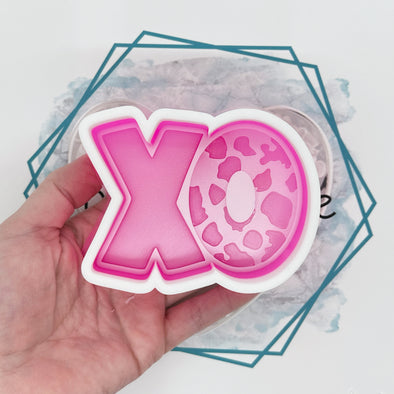 XO Cow Print Freshie Mold