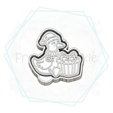 *NEW RELEASE* Christmas Goose with Present Freshie Mold
