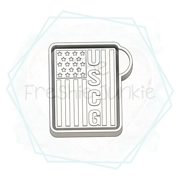*NEW RELEASE* US Coast Guard Flag Freshie Mold