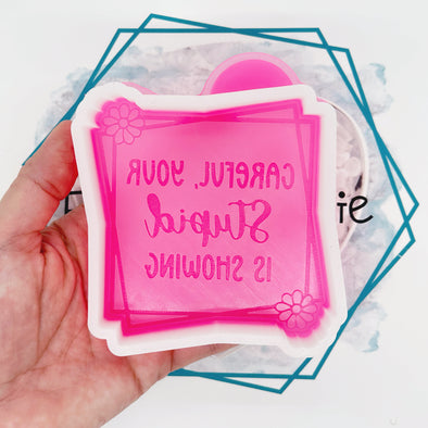 *NEW RELEASE* Careful Your Stupid is Showing Freshie Mold