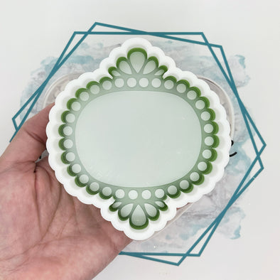 *NEW RELEASE* Western Stone Oval Frame Freshie Mold