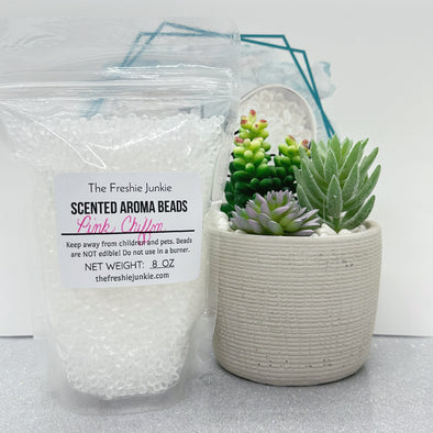 Pink Chiffon Scented Aroma Beads